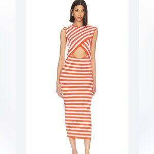 L’Academie Cut Out Bodycon Midi Dress Size M